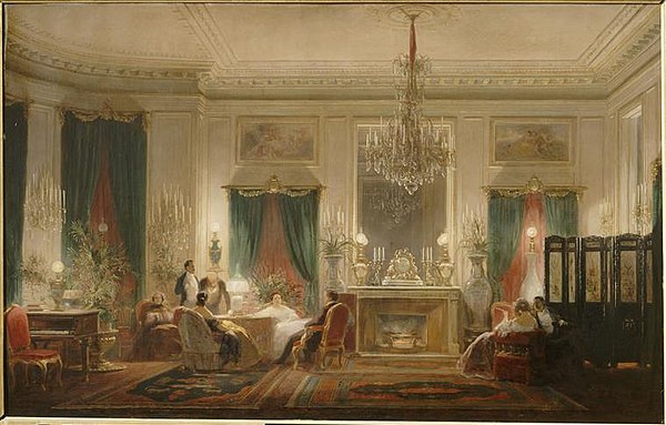 Inside Princesse Mathilde's mansion, rue de Courcelles (until 1857)