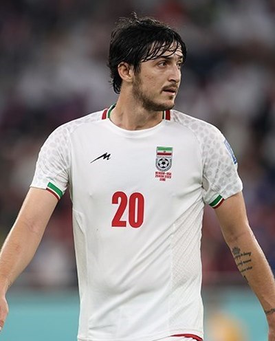 Azmoun with Iran at the 2022 FIFA World Cup