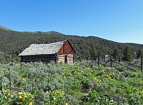 An old cabin in the Raft River Mountains