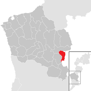 Ubicación de la comunidad de Schandorf en el distrito de Oberwart (mapa en el que se puede hacer clic)