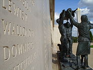 Sculptures and names Armed Forces Memorial