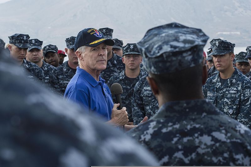 File:Secretary of the Navy Ray Mabus addresses U.S. Sailors aboard the guided missile destroyer USS Ramage (DDG 61) Nov. 15, 2013, at Naval Support Activity Souda Bay, Greece 131115-N-VC236-055.jpg