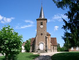 The church in Sens-sur-Seille