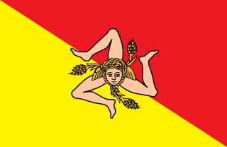 Flag of Sicily Flag of the Italian region of Sicily