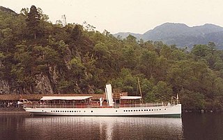 SS <i>Sir Walter Scott</i> Small steamship ferry service on Loch Katrine in the scenic Trossachs of Scotland