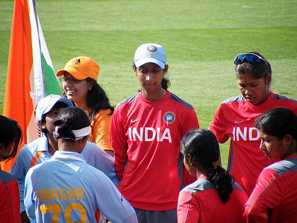 Members of the Indian cricket team before a Women's Cricket World Cup game in Sydney