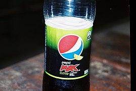 Soft drink label - Pepsi Max lime.jpg