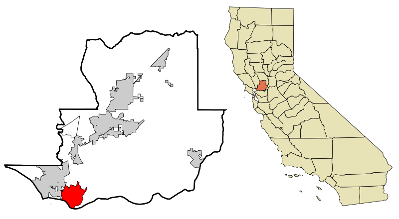 صورة:Solano County California Incorporated and Unincorporated areas Benicia Highlighted.svg