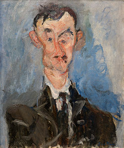 Portreto de viro (Émile Lejeune) (1922-1923), oleo sur kanvaso, Muzeo de la Oranĝerio, Parizo