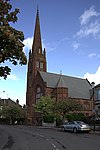 39 Park Circus, St. Andrew's Church (Kirche von Schottland) und Church Hall einschließlich Gatepiers und Grenzmauer