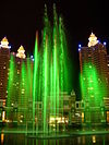 the musical fountain in Xinghai Square