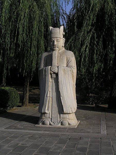 File:Statue on the way of souls towards the Ming tombs near Beijing.JPG