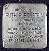 Stolperstein Fürbringerstr 18 (Kreuz) Ruth Rubenstein.jpg