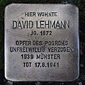 wikimedia_commons=File:Stolperstein Warendorf Brünebrede 54 David Lehmann.jpg image=File:Stolperstein Warendorf Brünebrede 54 David Lehmann.jpg