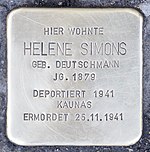 Stumbling block for Helene Simons (Munich) .jpg