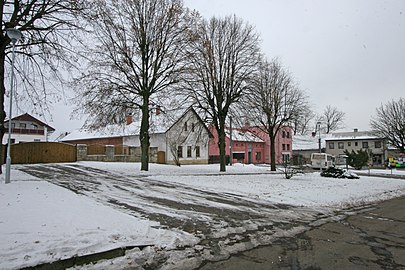 Stračov : centre du village.