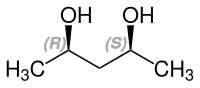 Structural formula of meso-2,4-Pentanediol.svg