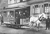 エルンスト・リプテンの馬車鉄道（1891年撮影）
