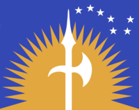 Traditional variation of the sunburst flag[1]