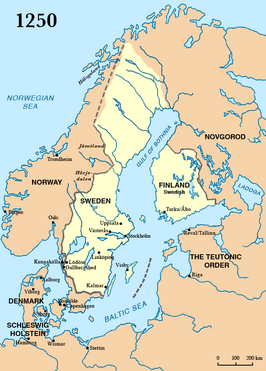Scandinavië in 1250