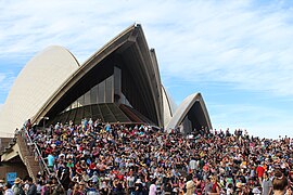 Répétition de concert en plein air.