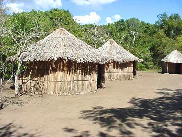 A 20th-century reconstruction of an 8th-century Taíno village, located at the spot in which their ballpark and remains were discovered in 1975, in the