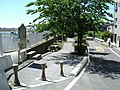 左岸 弁天橋脇の遊歩道