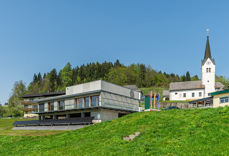 File:Techelsberg Sankt Martin 4 Gemeindezentrum Pfarrkirche hl. Martin 12042024 1048.jpg