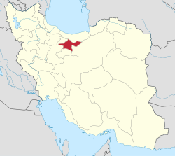 Lage der Provinz Teheran im Iran