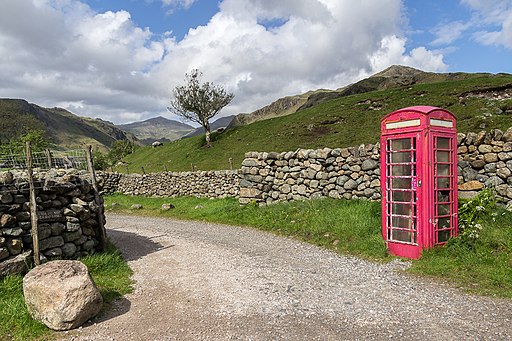 Telephone box, Hardknott Pass