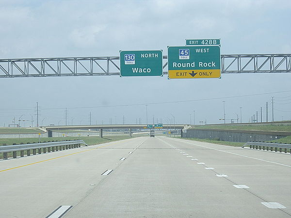 SH 130 northbound in Pflugerville, May 2008
