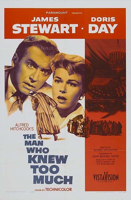 האיש שידע יותר מדי (סרט, 1956) הוא רימייק של היצ'קוק לסרטו שלו באותו השם מ-1934.