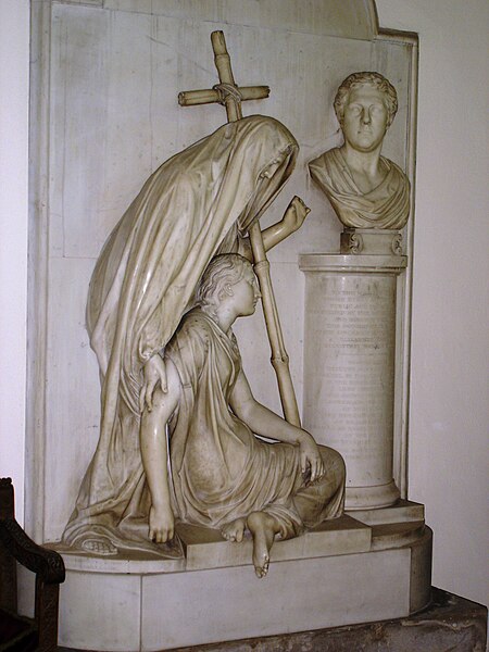 Bulkeley's memorial in St Mary's, Beaumaris