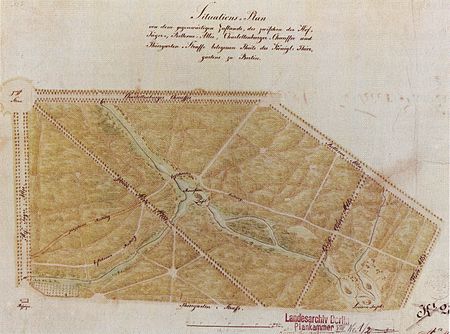 Tiergarten Plan von Lenné, 1835 02