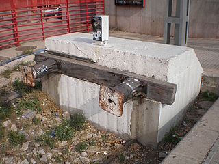 Español: Topera en la estación de Mollet - Sant Fost. Català: Topera a l'estació de Mollet - Sant Fost.