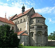 12e-eeuwse Romaanse St. Procopius-basiliek in Třebíč