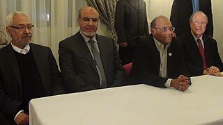 <span class="mw-page-title-main">Troika (Tunisia)</span> 2011–2014 ruling political alliance between three parties