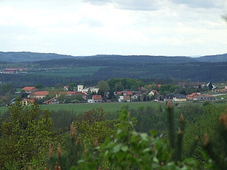 Trnová, pohled na obec