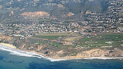 Aerial view of Trump National Golf Club