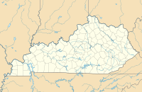 Lagekarte von Kentucky in den USA
