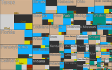 Generation by state (2022) US generation treemap 2022 state source.png