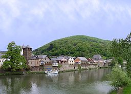 View from the City of Dausenau on the River Lahn (Germany).