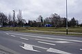 Ulica ks. Kazimierza Jancarza, Kraków w pobliżu pętli tramwajowej Mistrzejowice, dzielnica Mistrzejowice, Aut: Antenatka
