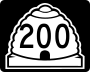 State Route 200 marker