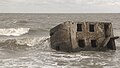 Versunkenes Fort am Strand von Karosta