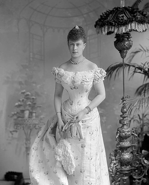 Princess Victoria Mary shortly before her marriage to the Duke of York in 1893