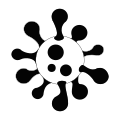 Virus black white.svg