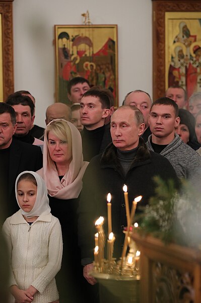 File:Vladimir Putin attended Christmas mass at Spassky Cathedral in St George's (Yuriev) Monastery in Veliky Novgorod 02.jpg