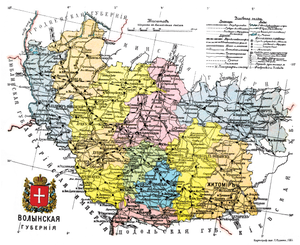 Административное деление Волынской губернии