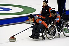 Team China at World Wheelchair Curling Championship in February 2009 WWHCC 2009 - Team China.jpg